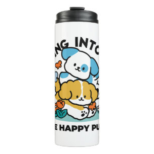 Rolling in mei als Happy Pups - Schattigee lenteho Thermosbeker