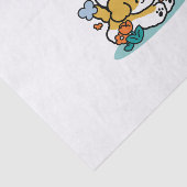 Rolling in mei als Happy Pups - Schattigee lenteho Tissuepapier (Detail)