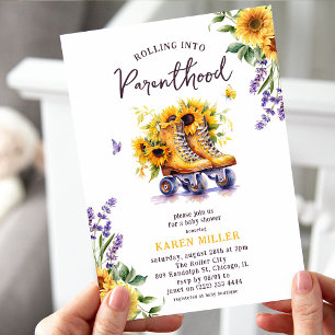 Rolling in ouderschap ' charme Baby shower Kaart