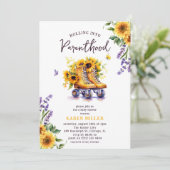 Rolling in ouderschap ' charme Baby shower Kaart (Staand voorkant)