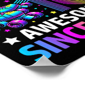 Rolling Into 10 Years Old Skates 10th Birthday Gif Poster (Hoek)