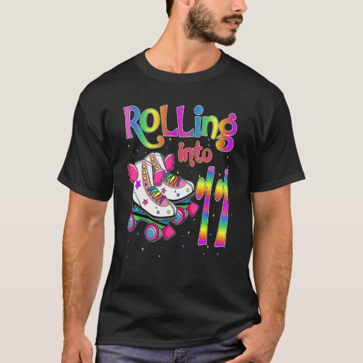Rolling Into 11 Years Lets Roll I'm Turning 11 Rol T-shirt (Voorkant)