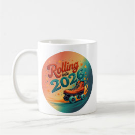 Rolling Into 2026 Retro Skate Mug Koffiemok