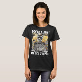 Rolling Into 2026 Trash Racoon Funny New Years Eve T-shirt (Voorkant volledig)