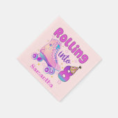 Rolling Into 8 - Schattigee Paarse Roller Schaats  Servet (Hoek)