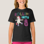 Rolling into 8 - Unicorn-roller T-shirt<br><div class="desc">Rolling into 8 - Unicorn-roller</div>