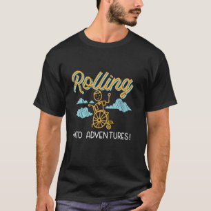 Rolling Into Adventures! - Rolstoel Kinderen T-shirt