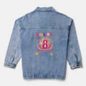 Rolling Into Schaats Roller Verjaardagsmeisje Matc Denim Jacket (Achterkant)