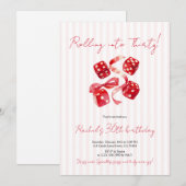 Rolling Into Thirty Birthday  Kaart (Voorkant / Achterkant)