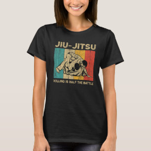 Rolling is de helft van de Vintage BJJ Braziliaans T-shirt