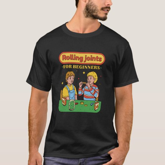 Rolling Joints for beginners T-shirt (Voorkant)