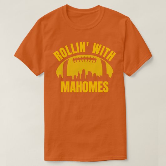 Rolling met Mahomes Skyline T-shirt (Design voorkant)