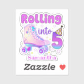 Rolling naar 5| De feestdag van de rolschaatser Sticker (Vel)
