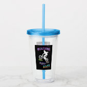 Rolling naar de beste dagen acryl drinkbeker (Voorkant)