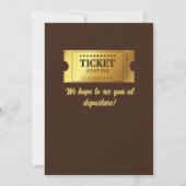 Rolling naar Retirement Travel  Trein Partij Kaart (Achterkant)