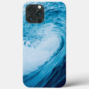 Rolling Ocean Wave in blauwe tinten Case-Mate iPhone Case
