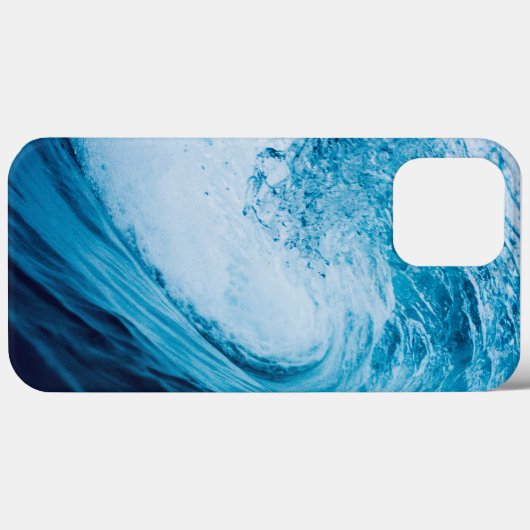 Rolling Ocean Wave in blauwe tinten Case-Mate iPhone Case (Achterkant (horizontaal))