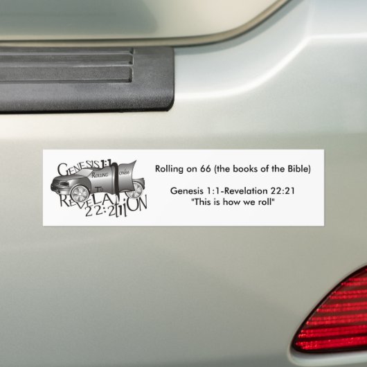Rolling op 66 (de boeken van de... bumpersticker (Op auto)