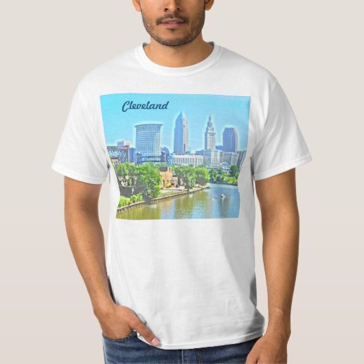 Rolling op de Cleveland T-Shirt (Voorkant)