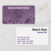 Rolling Paarse Visitekaartje (Voorkant / Achterkant)