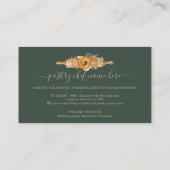 Rolling Pin Bakery Cookies Breads groen goud Visitekaartje (Achterkant)