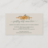 Rolling Pin Bakery Cookies Breads sage rustig gold Visitekaartje (Achterkant)