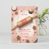 Rolling Pin Baking Spirit Bright Birthday Kaart (Staand voorkant)