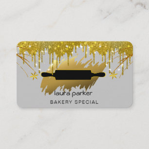 Rolling Pin Bakkerij Gebak Catering Dripping Gold Visitekaartje