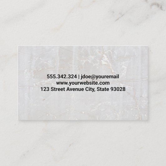 Rolling Pin Dough | Bakgereedschap Visitekaartje (Achterkant)