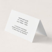 Rolling Pin en Dough | Cultuur Visitekaartje (Achterkant)