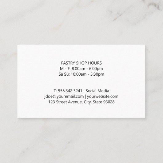 Rolling Pin en Dough | Cultuur Visitekaartje (Achterkant)