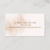 Rolling Pin Flowers Cupcake Bakery Drips Visitekaartje (Achterkant)