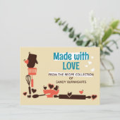 Rolling pin harten bakken kookboek recept kaart (Staand voorkant)