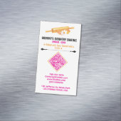 Rolling Pin Logo & Slogan | Premade QR Code Bakery Magnetisch Visitekaartje (Voorbeeld)