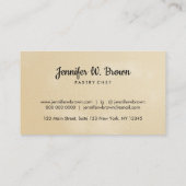 Rolling Pin met deough Visitekaartje (Achterkant)