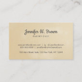 Rolling Pin met droog beige ivoor Visitekaartje (Achterkant)