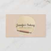 Rolling Pin met droog beige ivoor Visitekaartje (Voorkant)