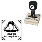 Rolling pin oven handschoen bakken uit de keuken v rubberstempel (Gestempeld)