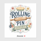 Rolling Pin Regular Cottage Baker Sticker (Vel)