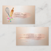 Rolling Pin Whisk Roos Gold Bruske Visitekaartje (Voorkant / Achterkant)