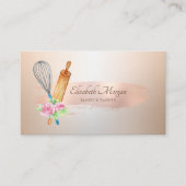 Rolling Pin Whisk Roos Gold Bruske Visitekaartje (Voorkant)