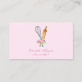 Rolling pin, whisky, bakkerij visitekaartje (Voorkant)