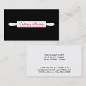 Rolling Pin (witte) variatie | Chef-kok Visitekaartje (Voorkant / Achterkant)