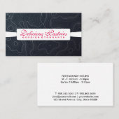 Rolling Pin (witte) variatie | Chef-kok Visitekaartje (Voorkant / Achterkant)