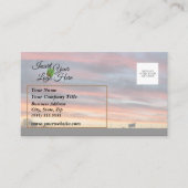 Rolling Sky Waves Koe Sunset Visitekaartje (Voorkant)