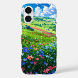 Rolling Spring Hills - Anime Landschap iPhone 16 Hoesje