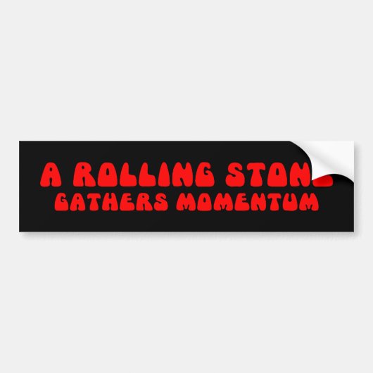 Rolling Stone Bumpersticker (Voorkant)