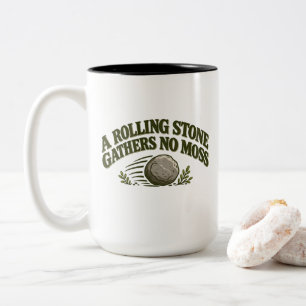 Rolling Stone Gatherers No Moss T-Shirt Tweekleurige Koffiemok