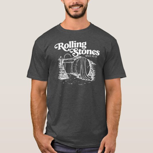 Rolling Stone Retro Jezus Sinds AD T-shirt (Voorkant)