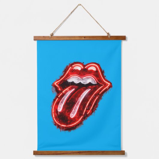 Rolling Stones-logo Hangend Wandkleed (Voorkant)